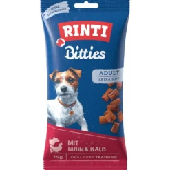 Rinti|Rinti>Futterfreund Rinti Snack Bitties Adult Huhn + Kalb 75g