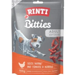 Rinti|Rinti>Futterfreund Rinti Snack Bitties Huhn mit Tomate & Kürbis 100g