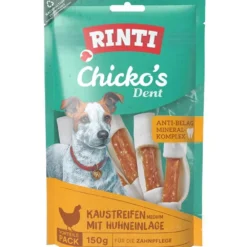 Rinti|Rinti>Futterfreund Rinti Snack Chickos Dent mit Huhn medium