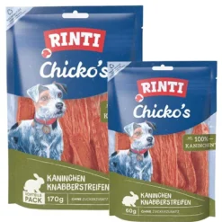 Rinti|Rinti>Futterfreund Rinti Snack Chickos Kaninchenstreifen