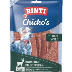 Rinti|Rinti>Futterfreund Rinti Snack Chickos knusprige Wildstreifen 250g