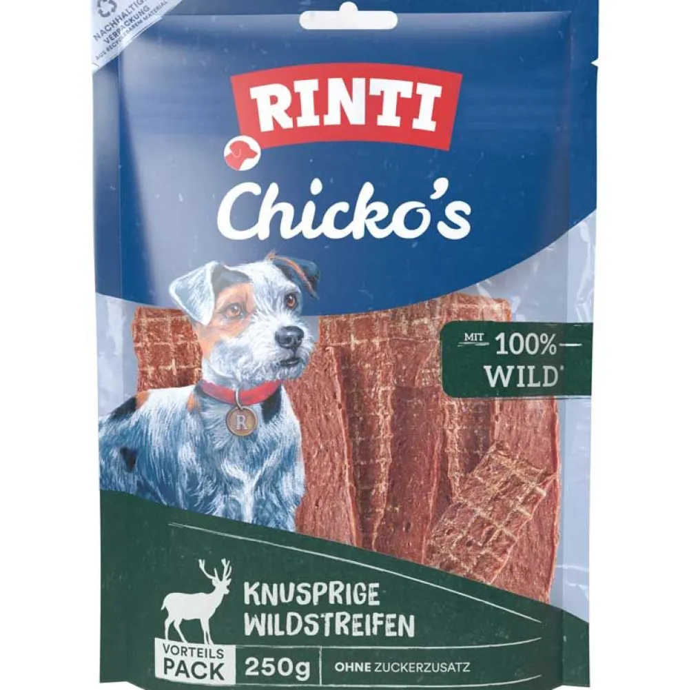 Rinti|Rinti>Futterfreund Rinti Snack Chickos knusprige Wildstreifen 250g