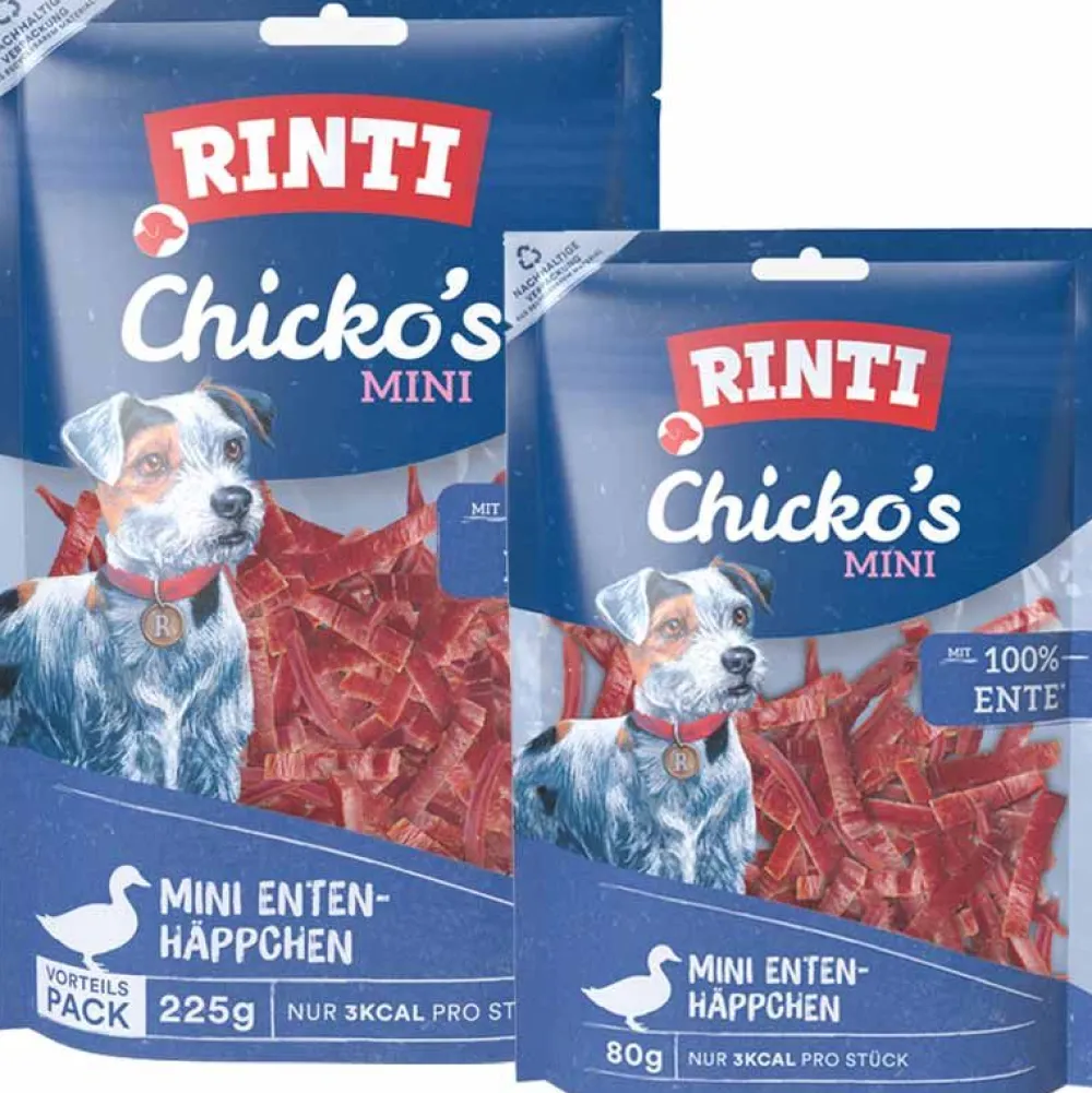 Rinti|Rinti>Futterfreund Rinti Snack Chickos MINI Enten-Häppchen