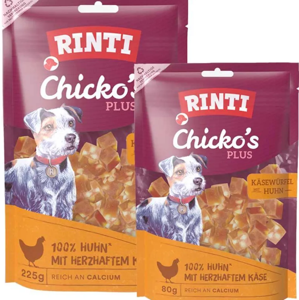Rinti|Rinti>Futterfreund Rinti Snack Chickos PLUS Käsewürfel mit Huhn