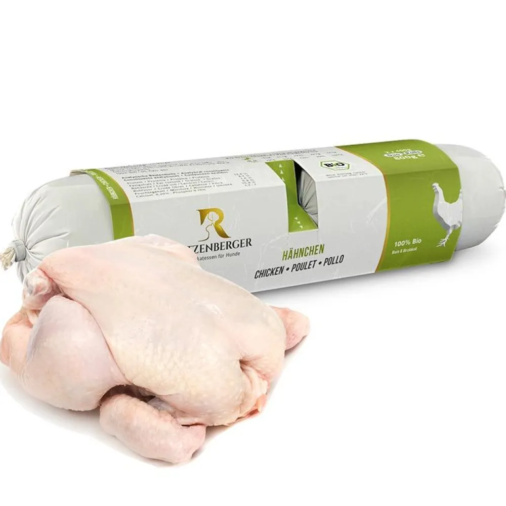 Ritzenberger>Futterfreund Ritzenberger Bio-Hähnchen mit Reis Duo-Rolls 2x400g
