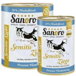 Sanoro>Futterfreund Sanoro Sensitiv Light Ziege mit Bio-Reis und Bio-Karotten