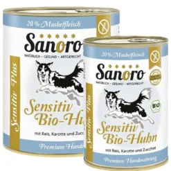 Sanoro>Futterfreund Sanoro Sensitiv Plus Bio-Huhn mit Bio-Reis und Bio-Karotte