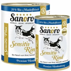 Sanoro>Futterfreund Sanoro Sensitiv Plus Bio-Rind mit Bio-Kartoffel+Bio-Karotte