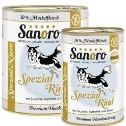 Sanoro>Futterfreund Sanoro Spezial Niere Bio-Rind mit Zucchini+Kartoffel+Birne