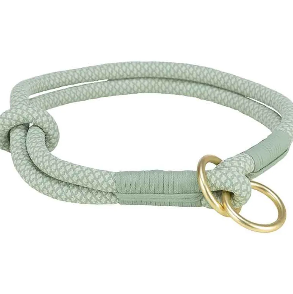 Halsbänder, Leinen & Geschirre>Futterfreund Soft Rope Zug-Stopp-Halsband, salbei-mint