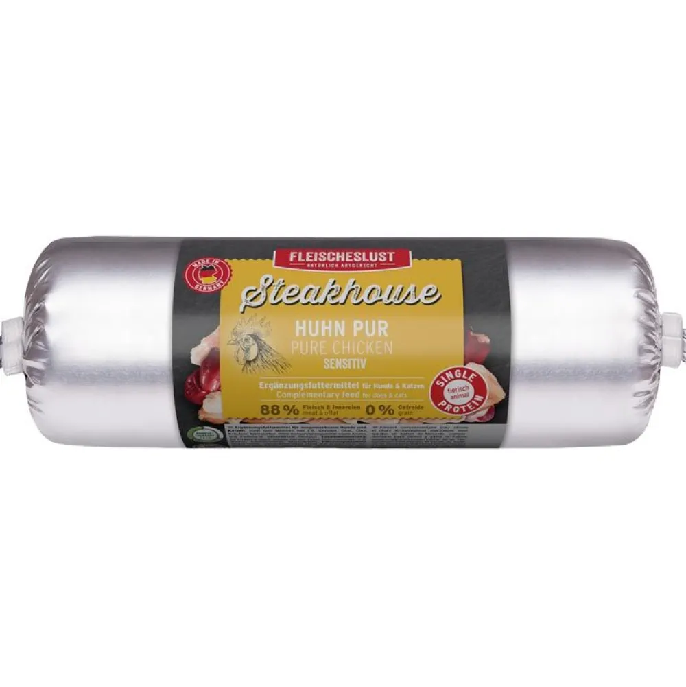 Steakhouse|Fleischeslust>Futterfreund Steakhouse-Wurst - Huhn pur 500g