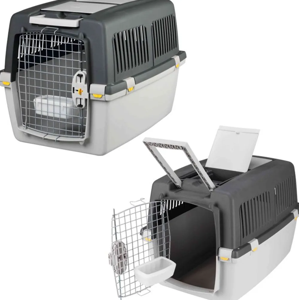 Unterwegs Mit Hund>Futterfreund Transportbox Gulliver, hellgrau