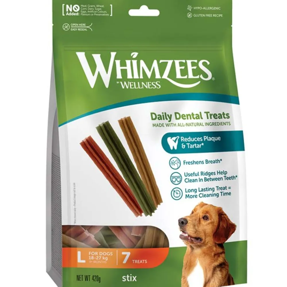 Zahnpflege>Futterfreund Whimzees Dog Snack Stix L, 7 Stück