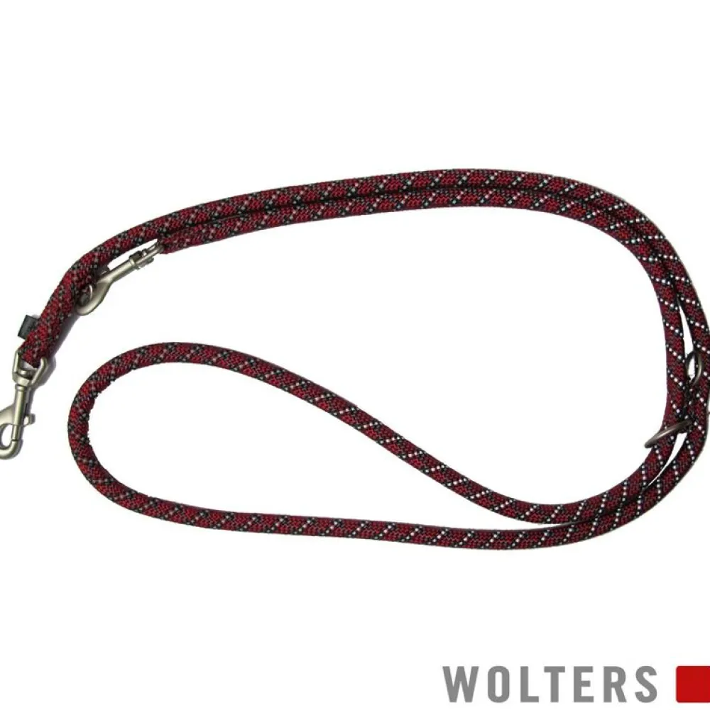 Halsbänder, Leinen & Geschirre>Futterfreund Wolters Führleine Everest, reflektierend, rot/schwarz