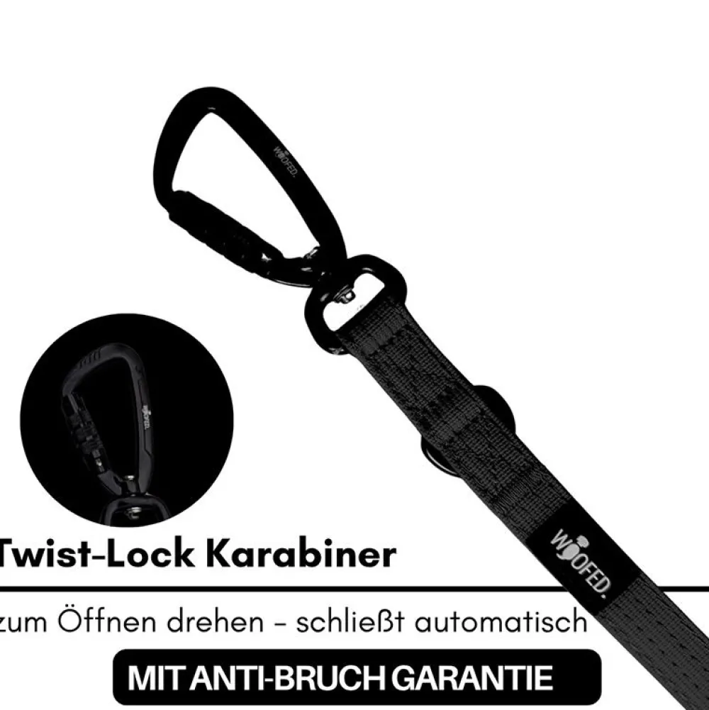 Halsbänder, Leinen & Geschirre>Futterfreund Woofed Nylon Pro Führleine verstellbar, Griff, L:2,5m