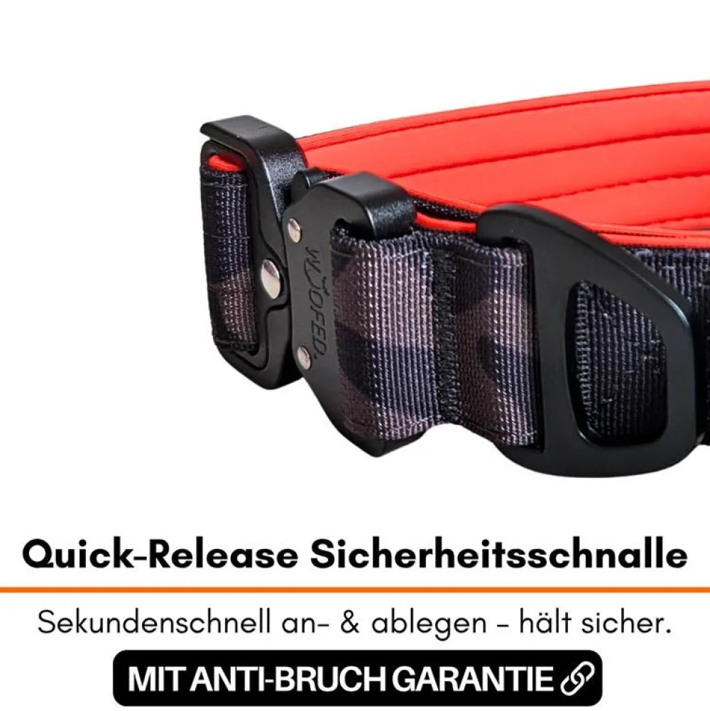 Halsbänder, Leinen & Geschirre>Futterfreund Woofed Nylon Tactical, Halsband, Griff, signal camo