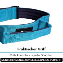 Halsbänder, Leinen & Geschirre>Futterfreund Woofed Nylon Tactical, Halsband, Griff, arctic sky