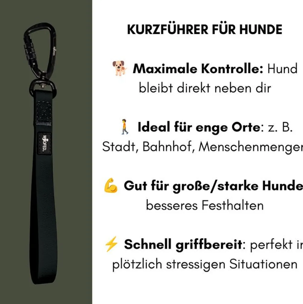 Halsbänder, Leinen & Geschirre>Futterfreund Woofed Wooflex Kurzführer, 35cm/20mm