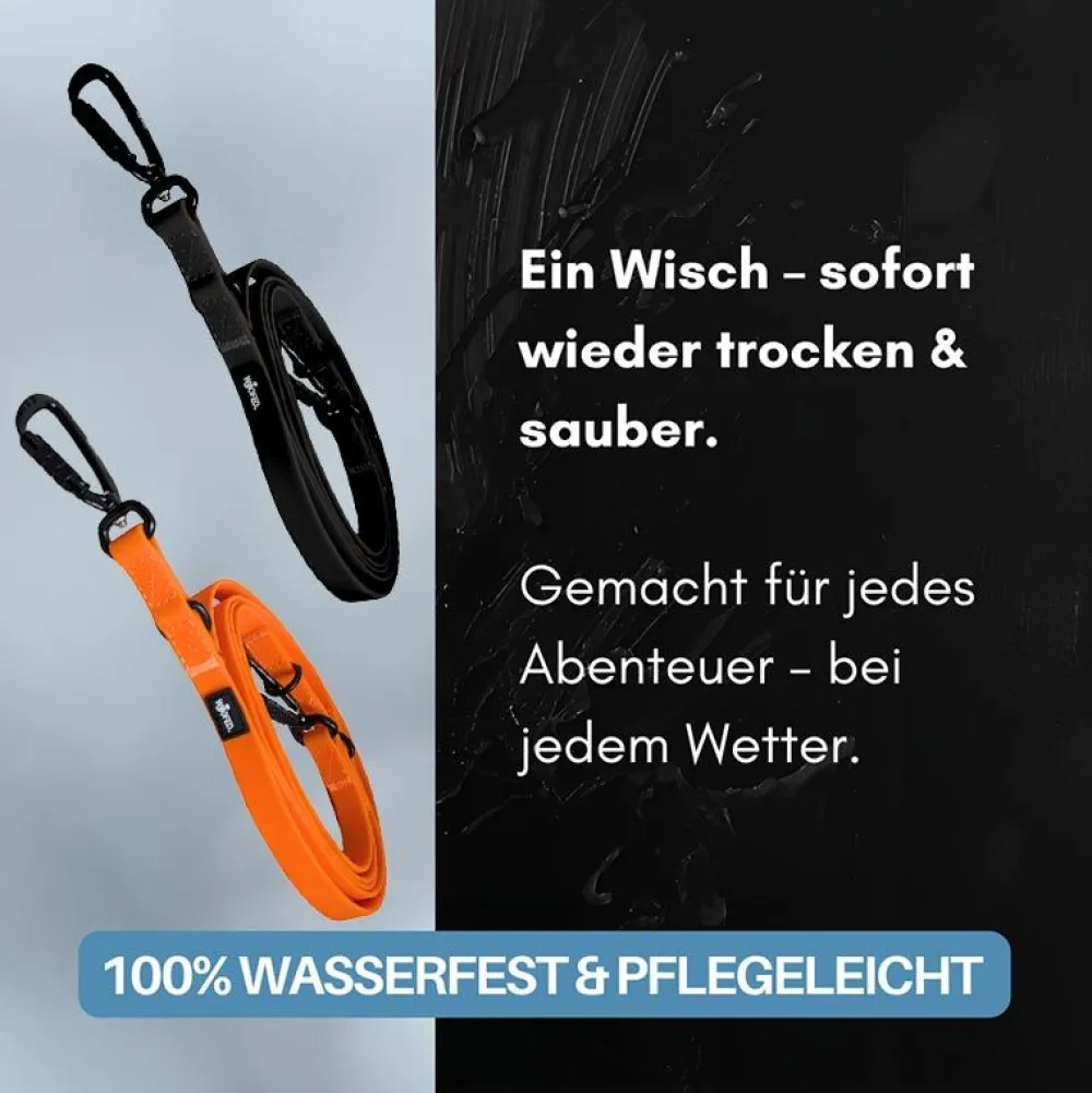 Halsbänder, Leinen & Geschirre>Futterfreund Woofed Wooflex Pro Führleine verstellbar, Griff, 2,5m/20mm