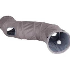 Katzen Schlafplatz|Katzenspielzeug>Futterfreund ZOOPREME Katzentunnel Twist 124 cm, grau