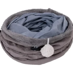 Katzen Schlafplatz|Katzenspielzeug>Futterfreund ZOOPREME Katzentunnel Twist 124 cm, grau